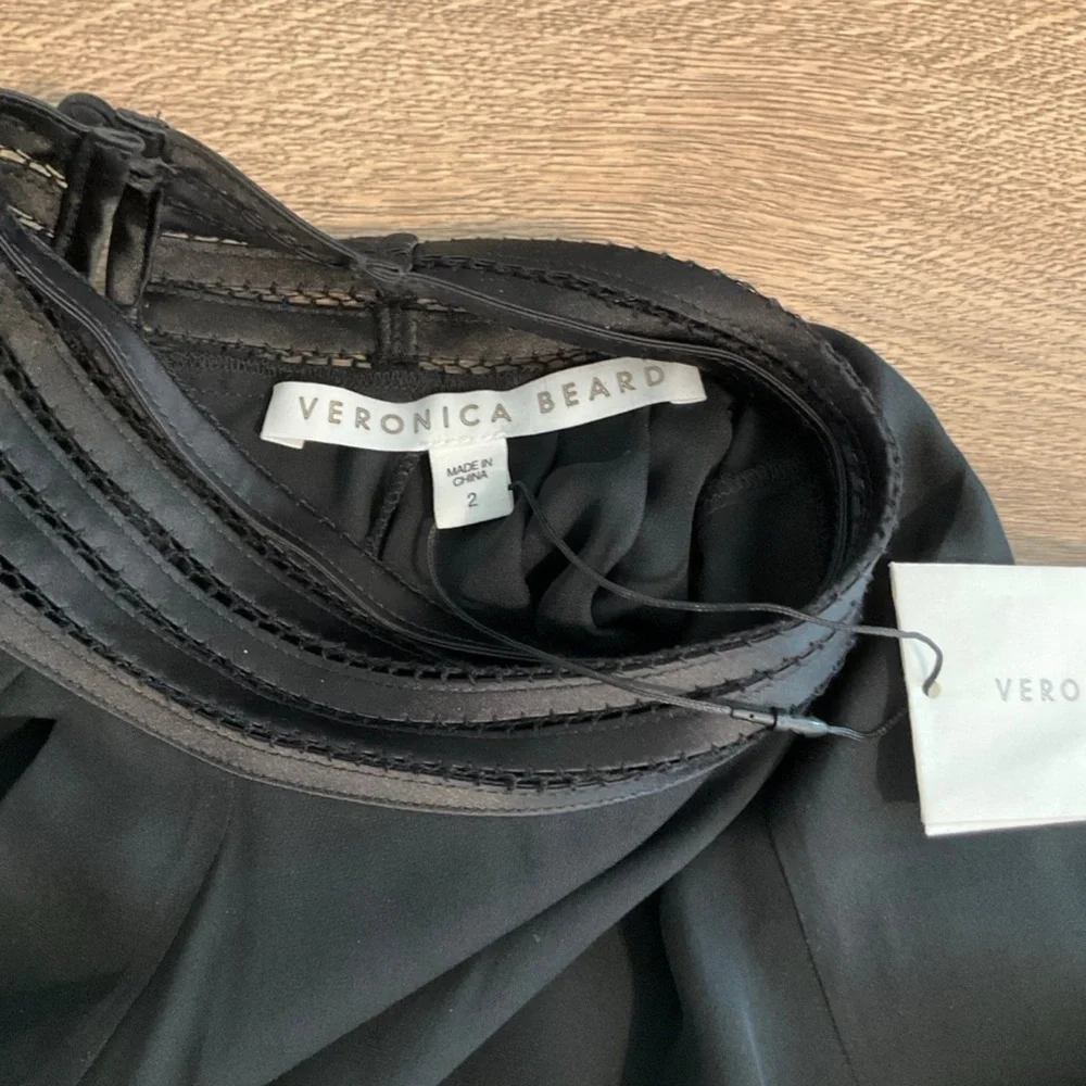 Veronica Beard Janvi black mock turtleneck blouse, 2 - Picture 6 of 10